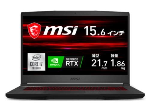 MSI GF65 Thin 10U GF65-10UE-2017JPの画像